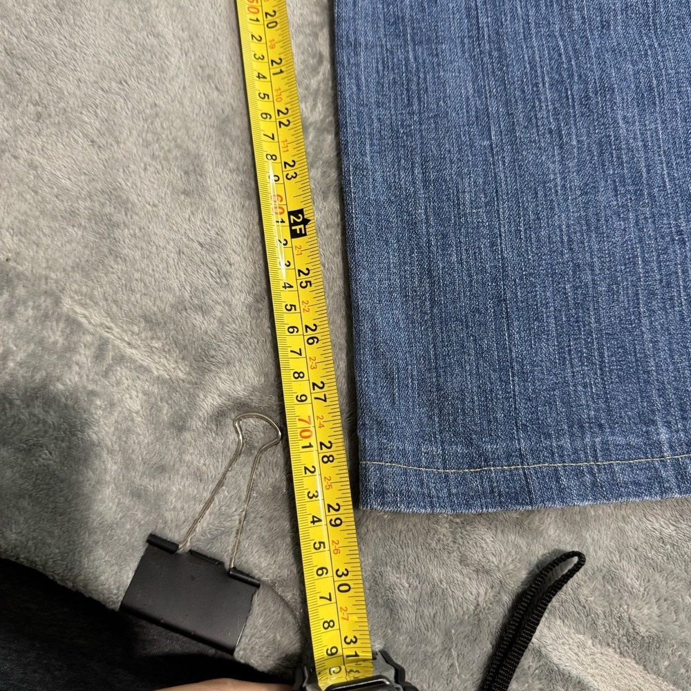 Vintage J.Crew Jeans Womens 10 Blue Mid Rise Bootcut Stretch Denim Casual Y2K - Picture 10 of 11